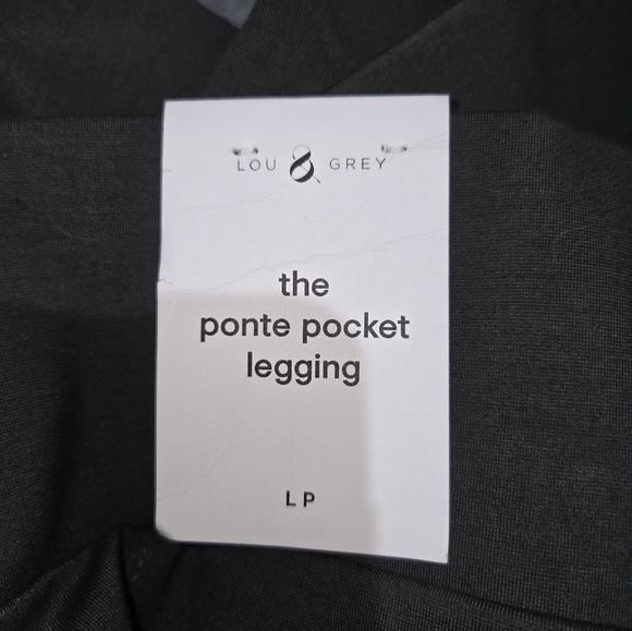 Lou & Grey NWT Women's Green Ponte Pocket Legging - Picture 10 of 13
